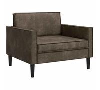 vidaXL Poltrona XL Grigio Scuro Pelle Scamosciata Sintetica