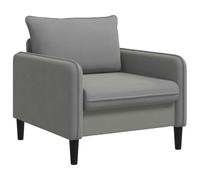 vidaXL Poltrona XL Grigio Scuro Velluto