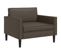 vidaXL Poltrona XL Marrone Similpelle