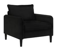 vidaXL Poltrona XL Nero Velluto