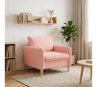 vidaXL Poltrona XL Rosa Bouclé