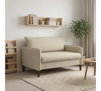 vidaXL Poltrona XXL Beige Velluto