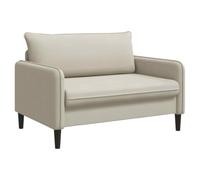 vidaXL Poltrona XXL Beige Velluto