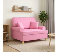 vidaXL Poltrona XXL con cuscini Rosa Tessuto