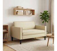 vidaXL Poltrona XXL Crema Similpelle