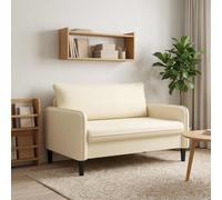 vidaXL Poltrona XXL Crema Velluto