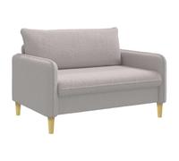 vidaXL Poltrona XXL Grigio Chiaro Bouclé