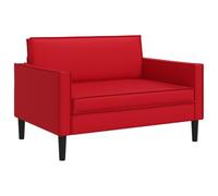 vidaXL Poltrona XXL Rosso Similpelle