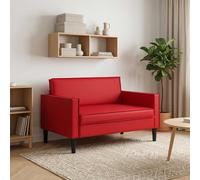 vidaXL Poltrona XXL Rosso Similpelle