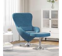 vidaXL Poltrone, Recliner e Poltrone Letto 2 pcs Blu Standard