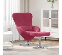 vidaXL Poltrone, Recliner e Poltrone Letto 2 pcs Rosso vino Standard
