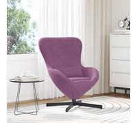 vidaXL Poltrona Ergonomica Moderna Viola per Soggiorno Seduta Interna Elegante e Confortevole Poltrona Rivestita Ideale per Adulti Mobili per Seduta Singola
