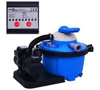vidaXL Pompa con Filtro a Sabbia con Timer 450 W 25 L