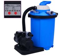vidaXL Pompa con Filtro a Sabbia con Timer 550 W 50 L
