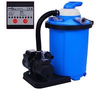 vidaXL Pompa con Filtro a Sabbia con Timer 550 W 50 L