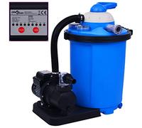 vidaXL Pompa con Filtro a Sabbia con Timer 550 W 50 L