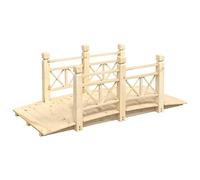 vidaXL Ponte Giardino Ringhiere 150x67x56cm Legno Massello Abete Rosso