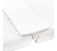 vidaXL Ponte Materassi Singoli Comodo Funzionale Traspirante Ergonomico Durevole Lavabile Pratico Cuscino Materassino Fascia Riempi Spazi Bianco