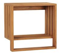 vidaXL Porta Asciugamani a Parete Appendi Asciugamani da Muro Accessori Decorativi per Bagno e Cucina 35x20x35 cm Legno Massello di Teak