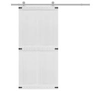 vidaXL Porta Corona 100 x 210 cm legno ingegneristico, porta scorrevole elegante, divisore compatto, bianco resistente, camera da letto moderna, garage funzionale, design semplice