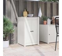 vidaXL Porte da cucina da esterno bianche 50x9x82 cm in legno massello di pino