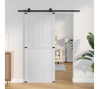 vidaXL Porta del fienile Corona Bianco 90 x 210 cm