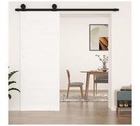 VIDAXL - Porta Del Granaio Bianca 80x1,8x204,5 Cm Legno Massello Di Pino