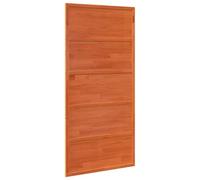 vidaXL Porta del Granaio Marrone 100x208 cm in Legno Massello di Pino, porta della stalla scorrevole, porta del fienile scorrevole, porta scorrevole per interni