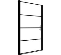 vidaXL Porta per Doccia in Vetro Temperato 100x178 cm Nera