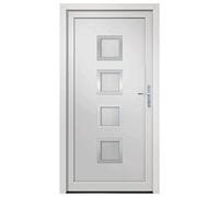 VidaXL Porta di Ingresso PVC Bianca 108x200 cm