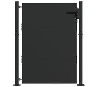 vidaXL Porta di Sicurezza Moderna per Giardino - Barriera per Il Tuo Giardino, Recinzione, Confine della Casa, Ingresso del Perimetro. Divider di Accesso Resistente alle Intemperie e Partizione Este