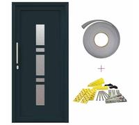 vidaXL Porta d'ingresso - Moderna e stilosa, va bene sia per interni che per esterni, resiste al calore, perfetta per il tuo soggiorno o l'atrio.