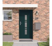 vidaXL Porta Frontale Antracite 98 x 200 cm PVC, Ingresso alla moda, porta rettangolare moderna, kit frontale resistente, foyer interno elegante, ingresso minimalista