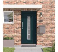 vidaXL Porta Frontale Antracite 98 x 200 cm PVC, Porta d'ingresso elegante, efficiente energeticamente, foyer moderno, resistente, accesso interno ed esterno