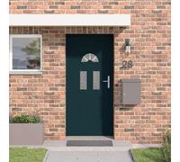 vidaXL Porta Frontale Antracite PVC