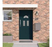 vidaXL Porta Frontale Antracite PVC
