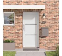 vidaXL Porta Frontale Bianco 88 x 200 cm PVC Porta Soggiorno Ingresso Rettangolare Salva Spazio Moderno Kit di Vetro Pratico