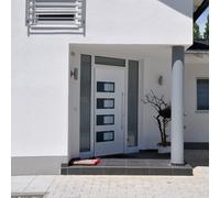 vidaXL Porta Ingresso Bianca 100x200 cm in Alluminio e PVC