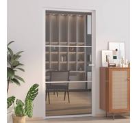vidaXL Porta Interna 102,5x201,5 cm Bianca in Vetro ESG e Alluminio