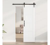vidaXL Porta Interna 61 x 198,5 cm Legno compensato Bianco