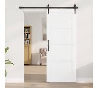 vidaXL Porta Interna 83 x 202 cm Legno compensato Bianco