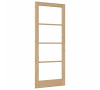 vidaXL Porta interna con vetro "ORKDAL" 86x211x4 cm in legno massello di pino