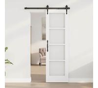 vidaXL Porta Interna ORKDAL Bianco Primed 61 x 198,5 cm