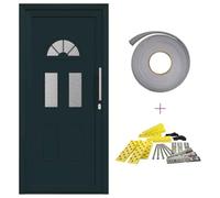 vidaXL Porta Isolata - Accesso Moderno e Risparmio Energetico - Rettangolare per Interni/Esterni - Resistente a Temperature - Ingresso Casa Stile Minimalista e Sicuro - Contemporanea