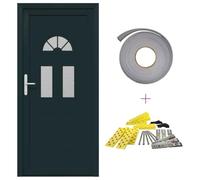 vidaXL Porta Isolata per Risparmiare Energia - Ingresso Moderno, Rectangolare per Interni ed Esterni, Resistente al Calore, Perfetta per la Porta di Casa, Stile Minimal, Sicura, Aspetto Moderno