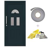 vidaXL Porta Frontale Antracite PVC