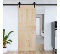 vidaXL Porta NARVIK 90x210 cm in Legno Massello di Pino