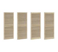 vidaXL Porta per Armadio con porta 4 pz Naturale 140,5 x 2,1 x 59,5 cm