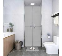 vidaXL Porta per Doccia in ESG Satinato 81x190 cm