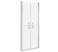 vidaXL Porta per Doccia in ESG Satinato 86x190 cm
